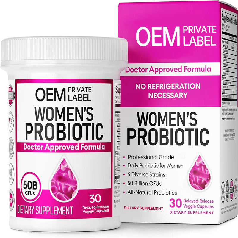 Women's Daily Probiotic Capsules: 50B CFU, Fridge-Free
