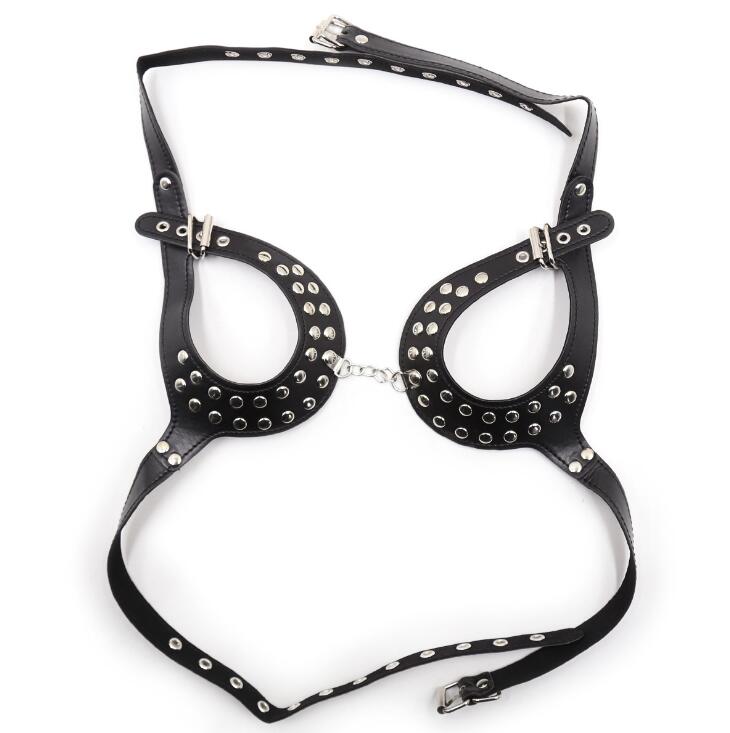 Open Cup Cage Bra Harness – Adjustable Gothic Style