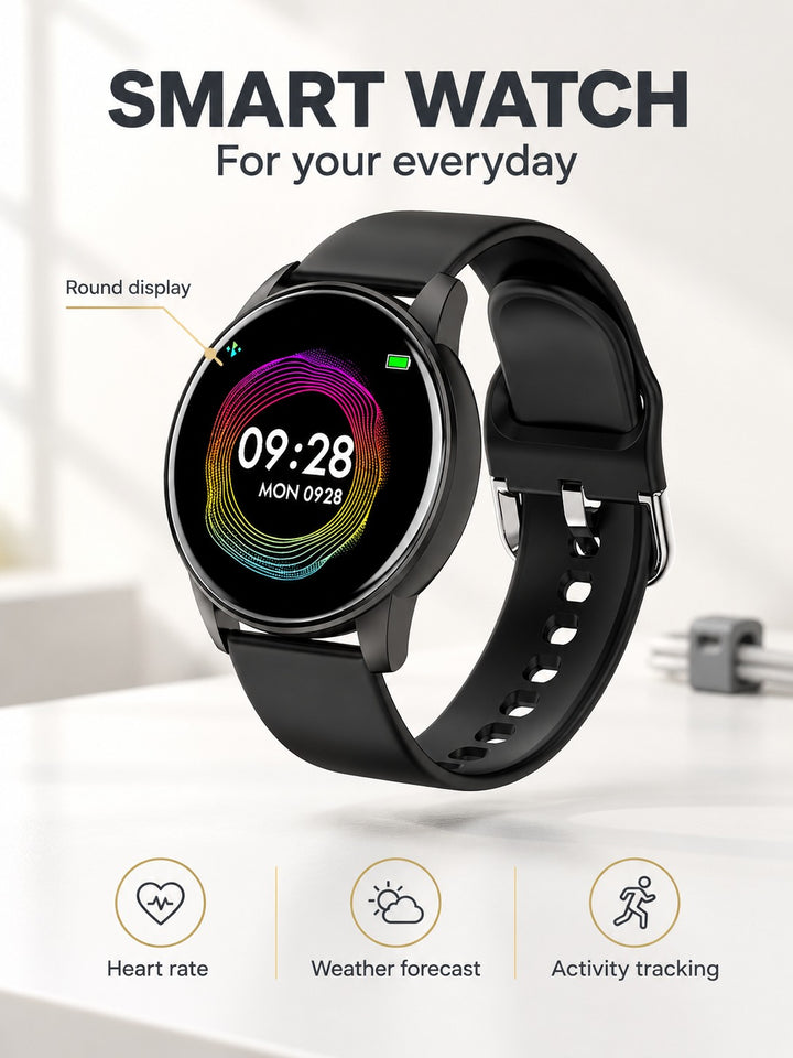 Women Smart Watch with Heart Rate and Weather Forecast