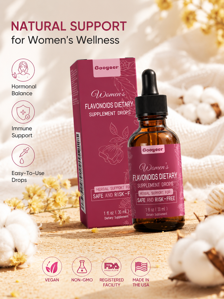 Flavonoid Supplement Drops — Fatigue Relief & Energy for Women