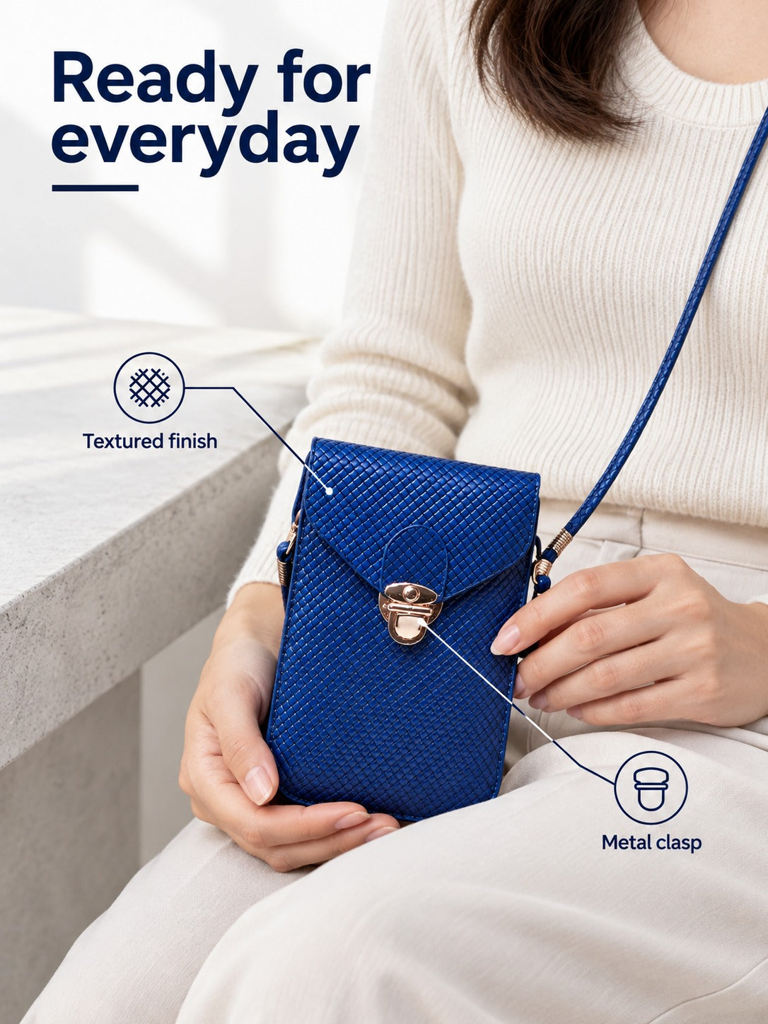 Women's Mini Crossbody Phone Bag, Hands-Free and Bold