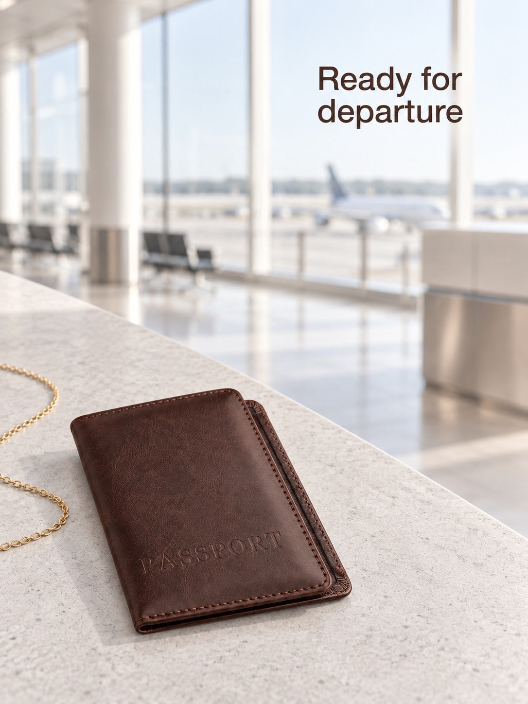 Women's RFID Passport Cover with Card and Cash Slots