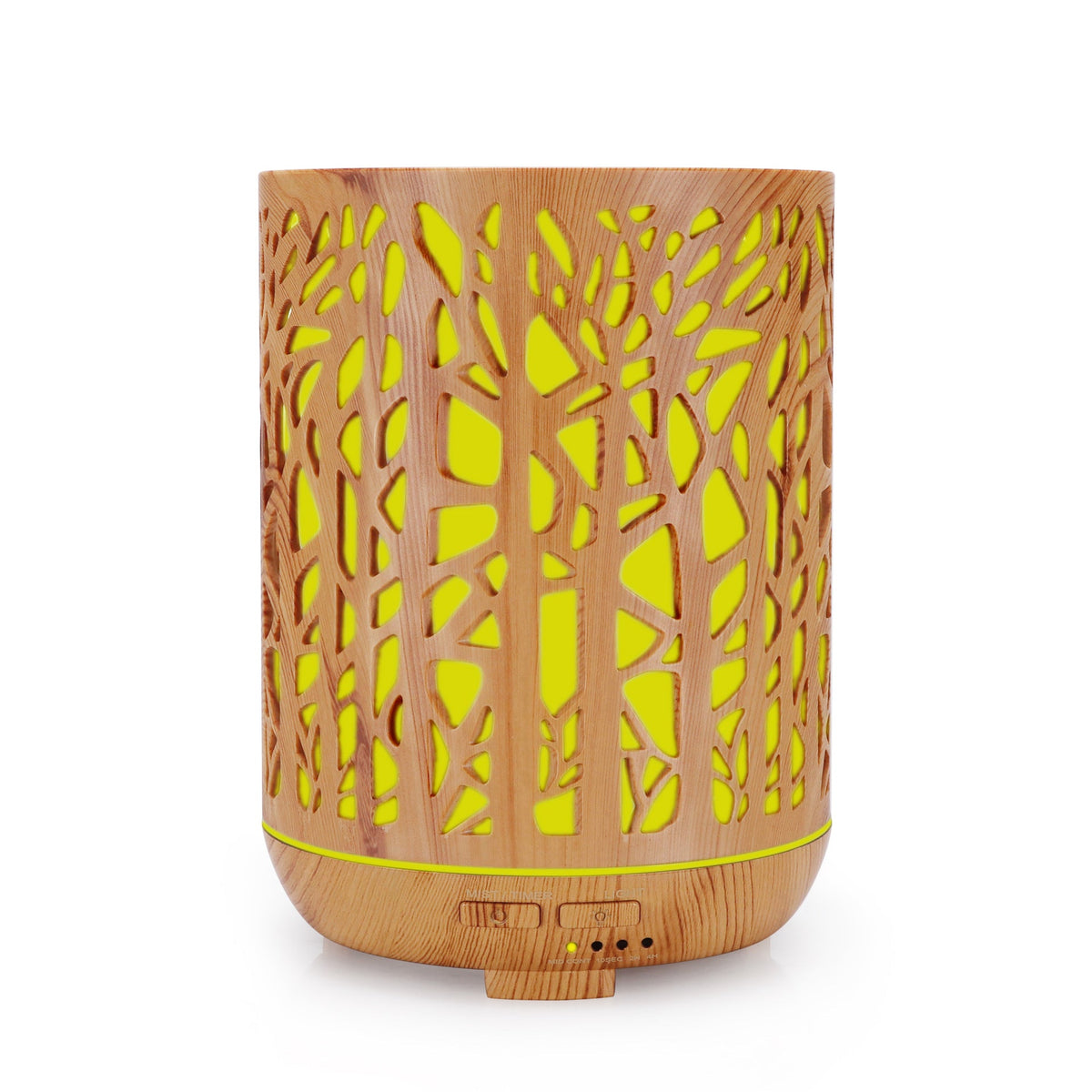 Wood Grain Aroma Diffuser with Multi-Color LED Lights