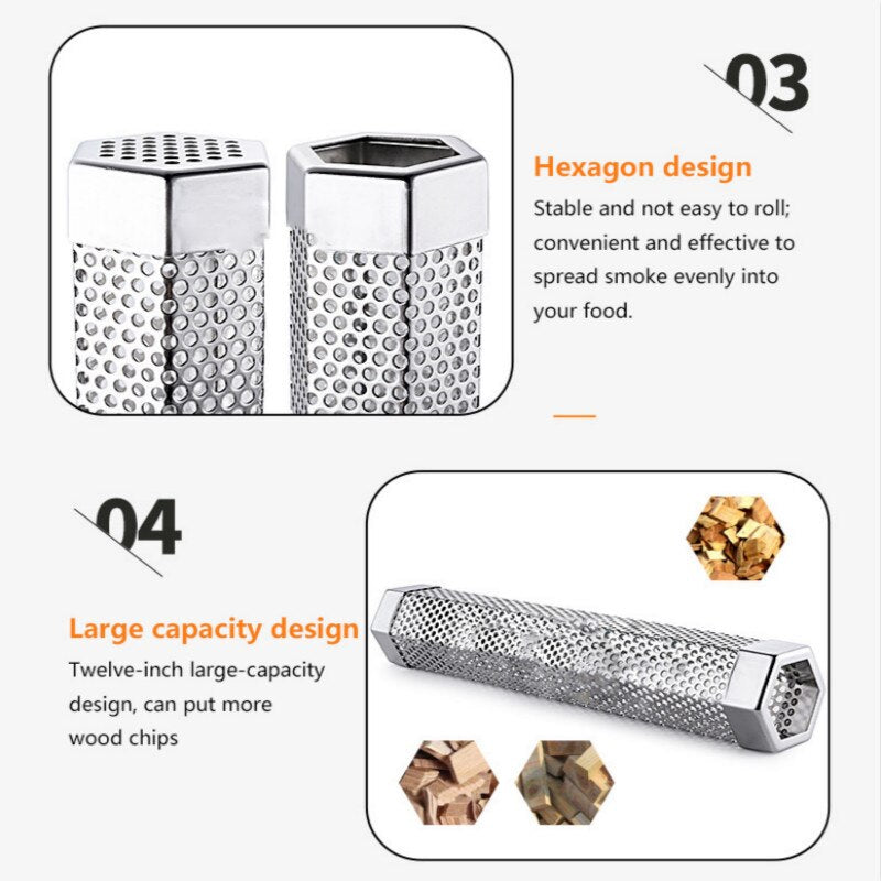 Stainless Steel Smoker Tube for Grill Smoke Flavor