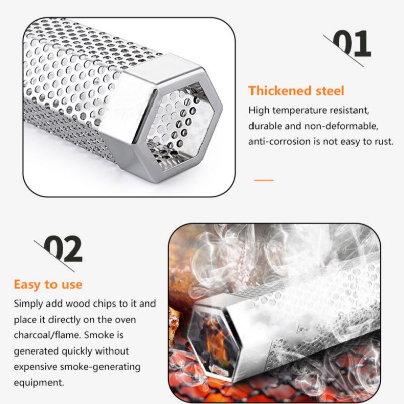 Stainless Steel Smoker Tube for Grill Smoke Flavor