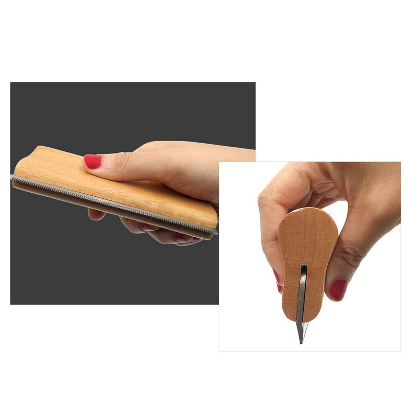 Wood Deshedding Grooming Brush for Less Pet Fur at Home