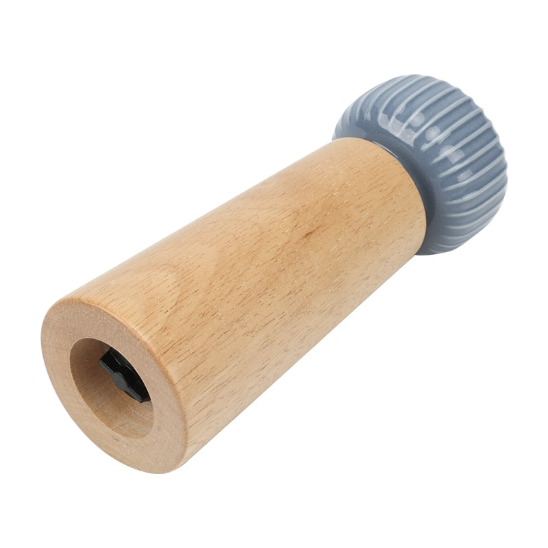 Wood Pepper Mill with Adjustable Ceramic Grinder Rotor