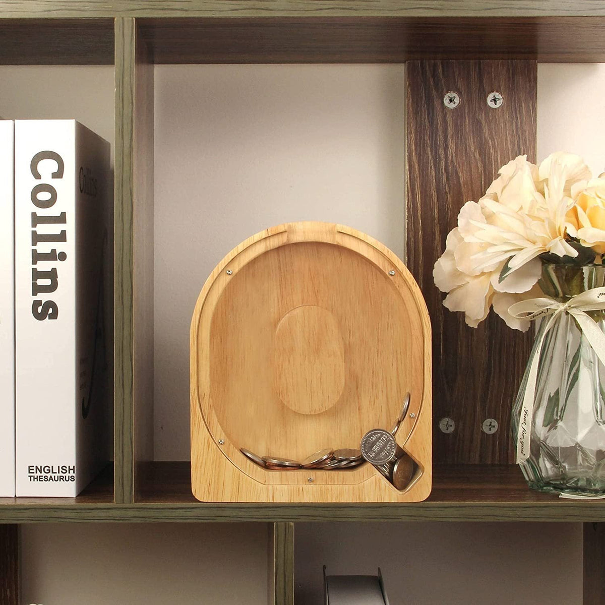Wooden Letter Piggy Bank for Personalized Home Decor