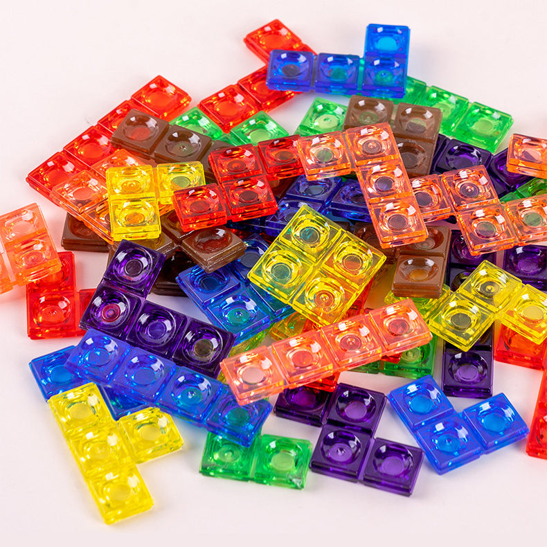 Wooden 3D Tetris Puzzle for Creative Thinking Play