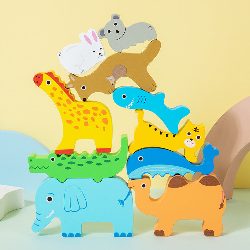 Wooden Animal Balance Toy for Hands-On Coordination