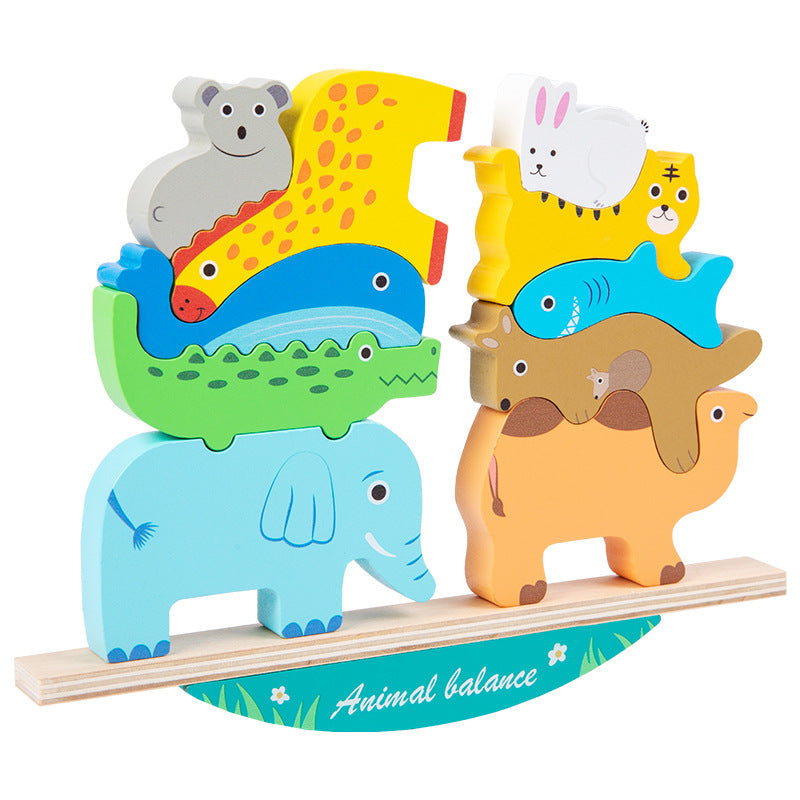 Wooden Animal Balance Toy for Hands-On Coordination