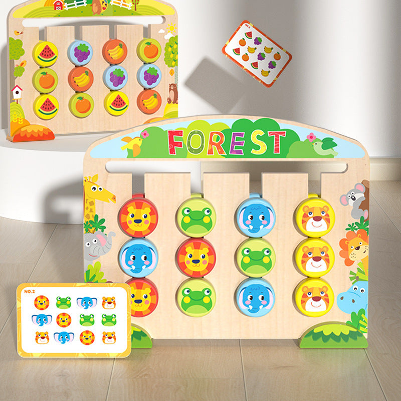 Wooden Animal Puzzle Game for Screen-Free Logic Play