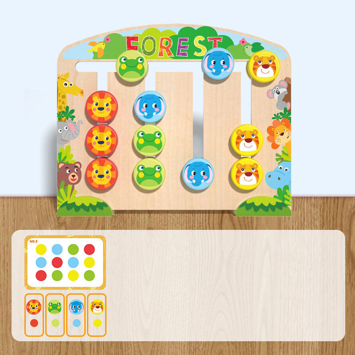 Wooden Animal Puzzle Game for Screen-Free Logic Play