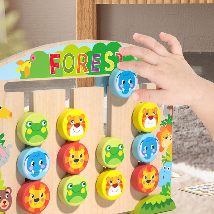 Wooden Animal Puzzle Game for Screen-Free Logic Play