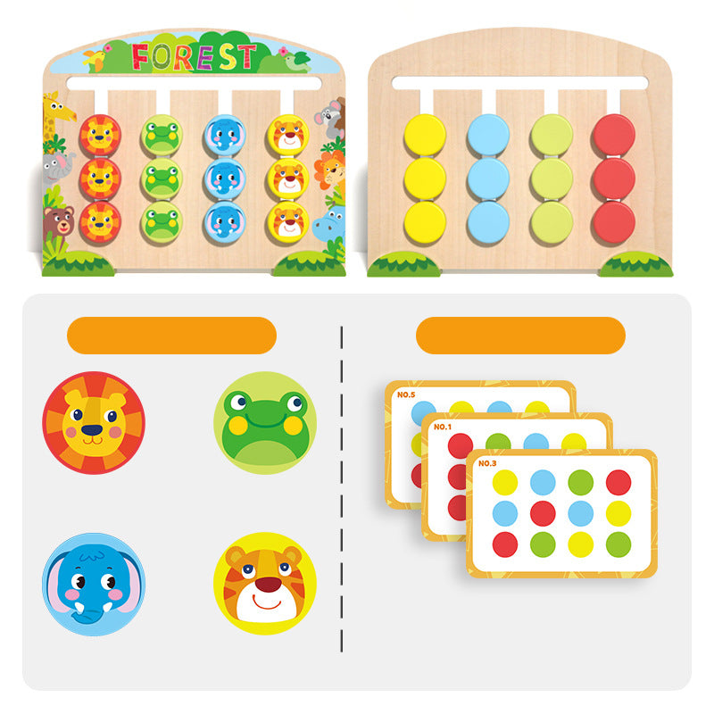 Wooden Animal Puzzle Game for Screen-Free Logic Play