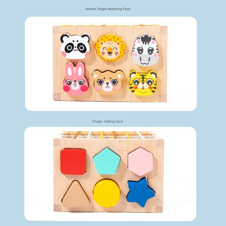 Wooden Shape Matching Toy for Early Learning Skills