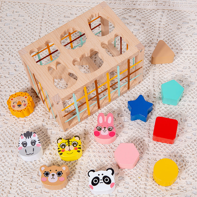 Wooden Shape Matching Toy for Early Learning Skills