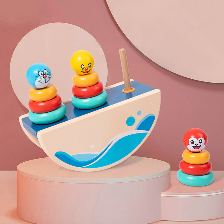 Wooden Balance Toy for Fine-Motor Learning Play Set