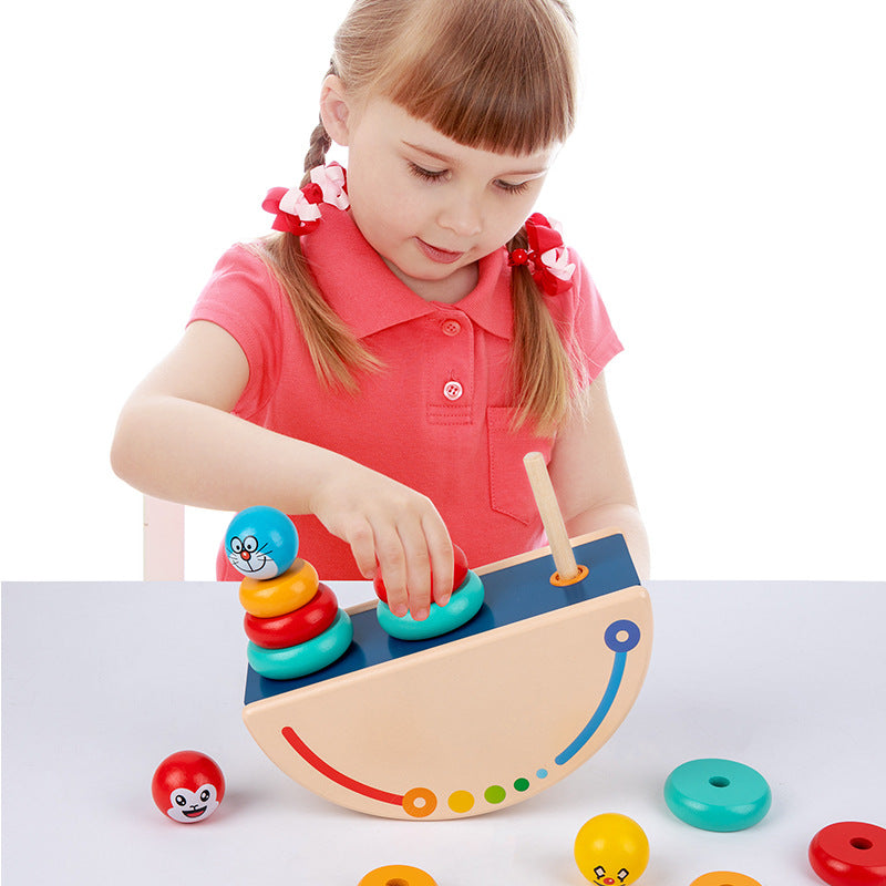 Wooden Balance Toy for Fine-Motor Learning Play Set