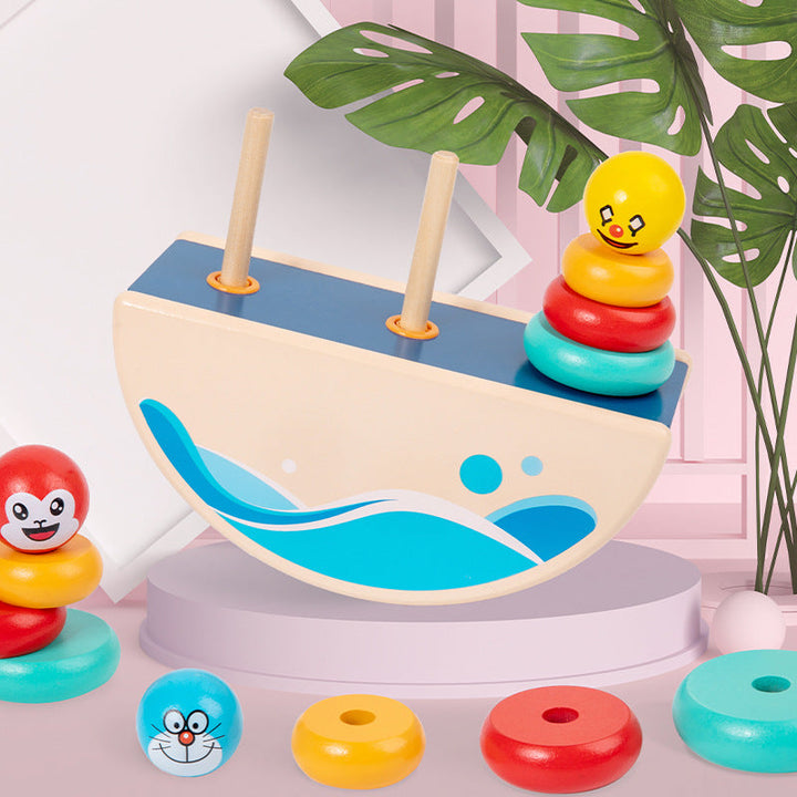 Wooden Balance Toy for Fine-Motor Learning Play Set