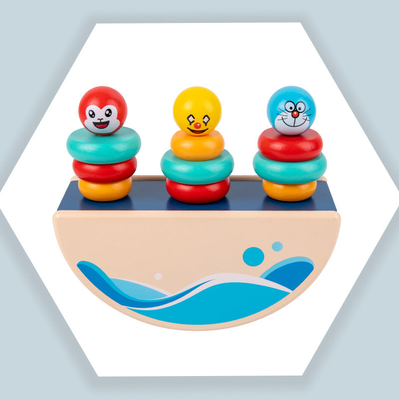 Wooden Balance Toy for Fine-Motor Learning Play Set