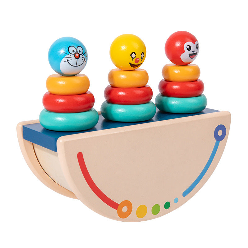 Wooden Balance Toy for Fine-Motor Learning Play Set