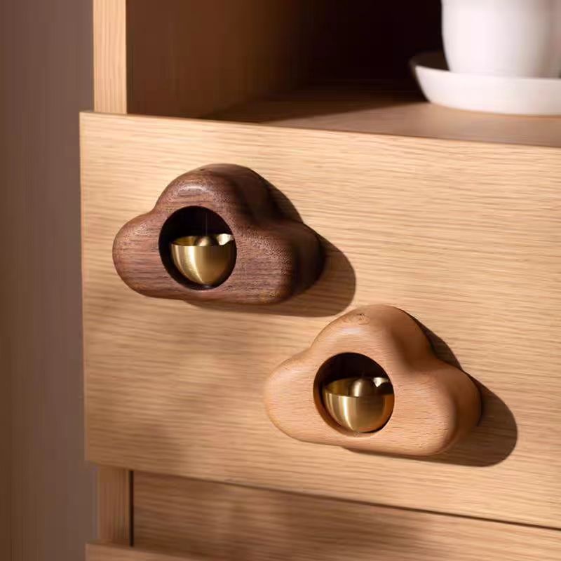 Wooden Door Bell Chime for a Warm Rustic Entryway Decor
