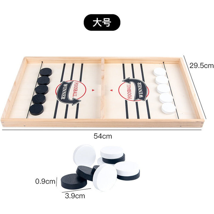 Wooden Tabletop Foosball Game for Screen-Free Family Fun