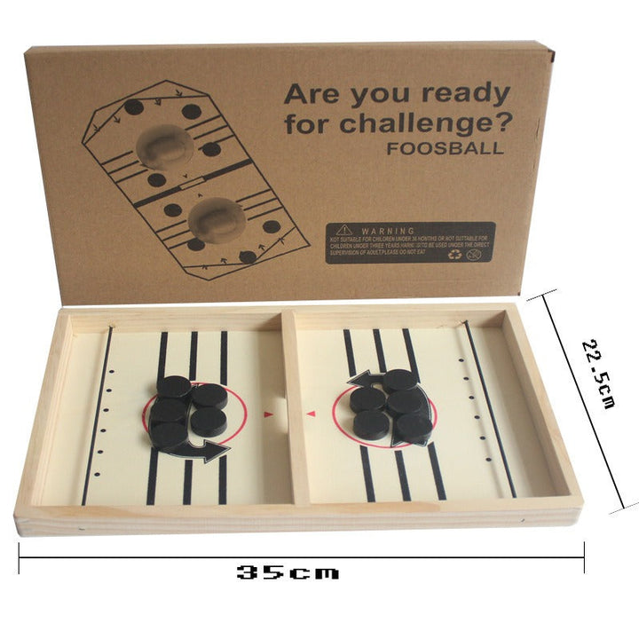 Wooden Tabletop Foosball Game for Screen-Free Family Fun