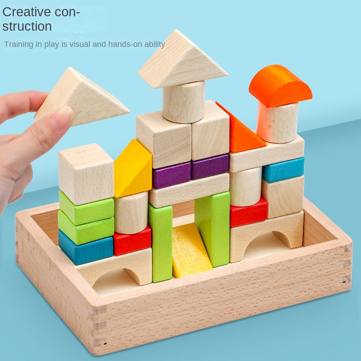 Wooden Building Blocks for Creative Early Learning Play