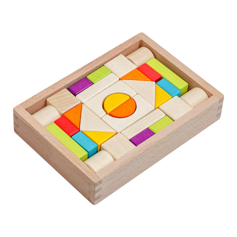 Wooden Building Blocks for Creative Early Learning Play