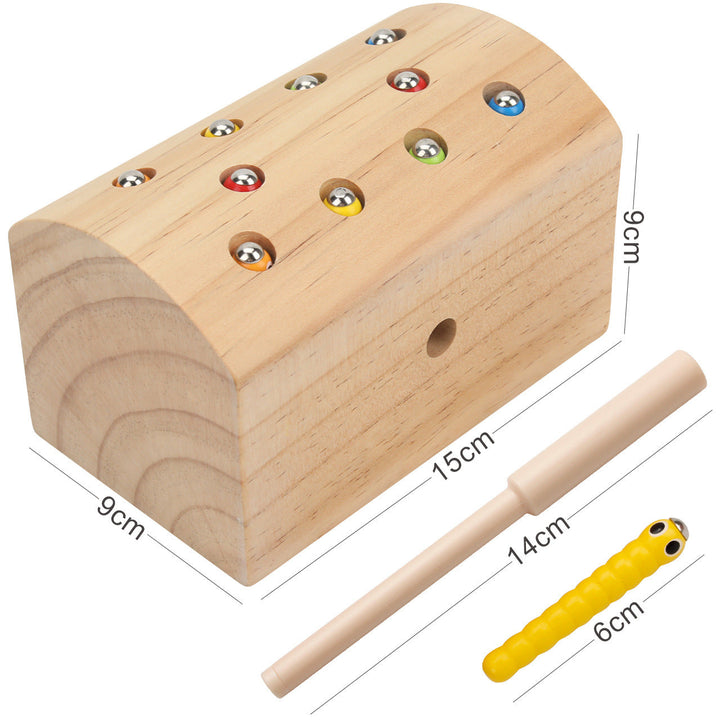 Wooden Bug Catch Game for Fine-Motor Skills & Play