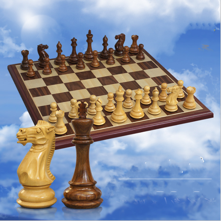 Traditional Wooden Chess Set for Classic Play & Display