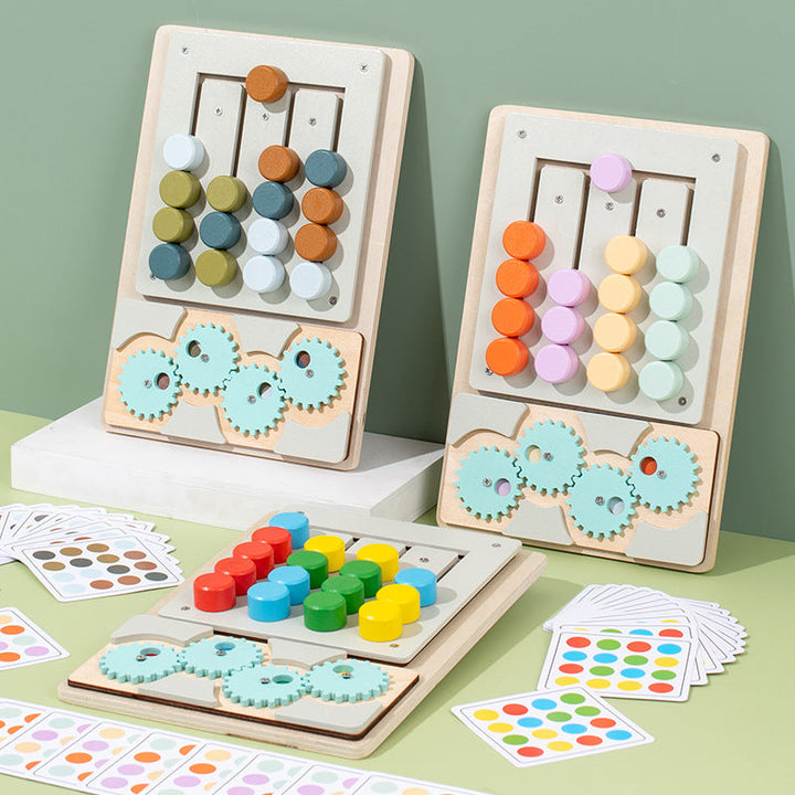 Wooden Color Matching Puzzle Toy for Fine Motor Skills