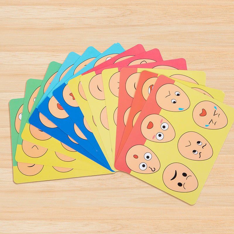 Wooden Expression Matching Game for Focused Learning
