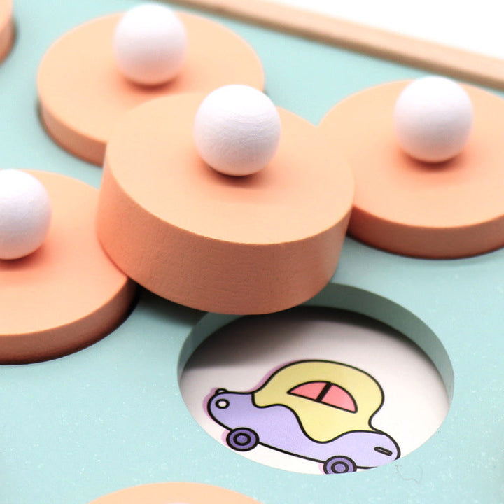 Wooden Memory Matching Game for Preschool Learning