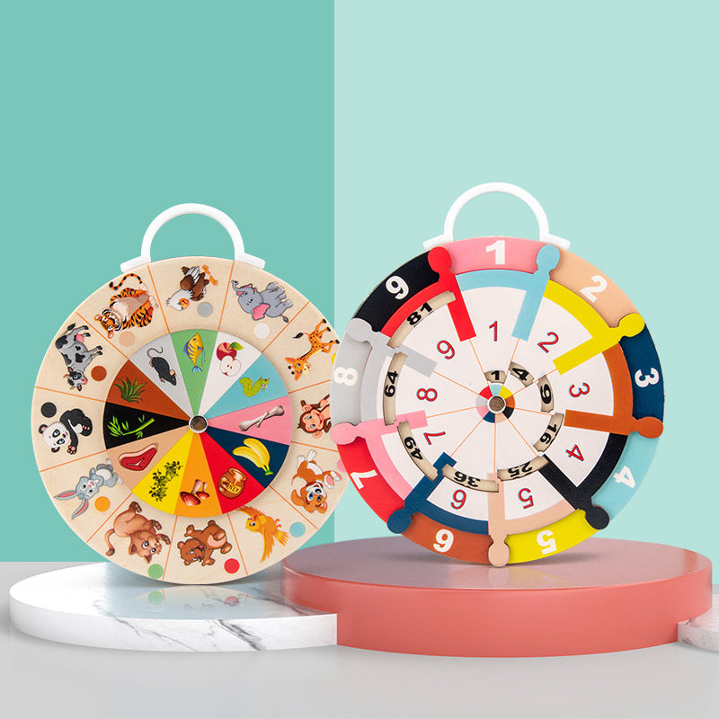 Wooden Multiplication Learning Wheel for Hands-On Math
