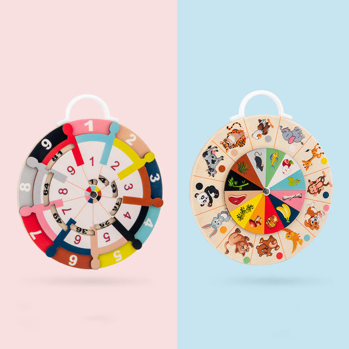 Wooden Multiplication Learning Wheel for Hands-On Math