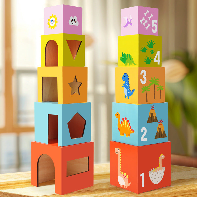 Wooden Puzzle Box Game for Spatial Thinking Skills