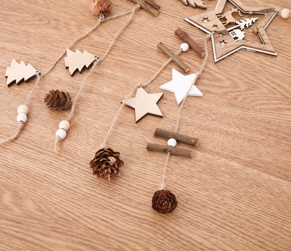 Wooden Christmas Ornaments for Cozy Rustic Home Decor