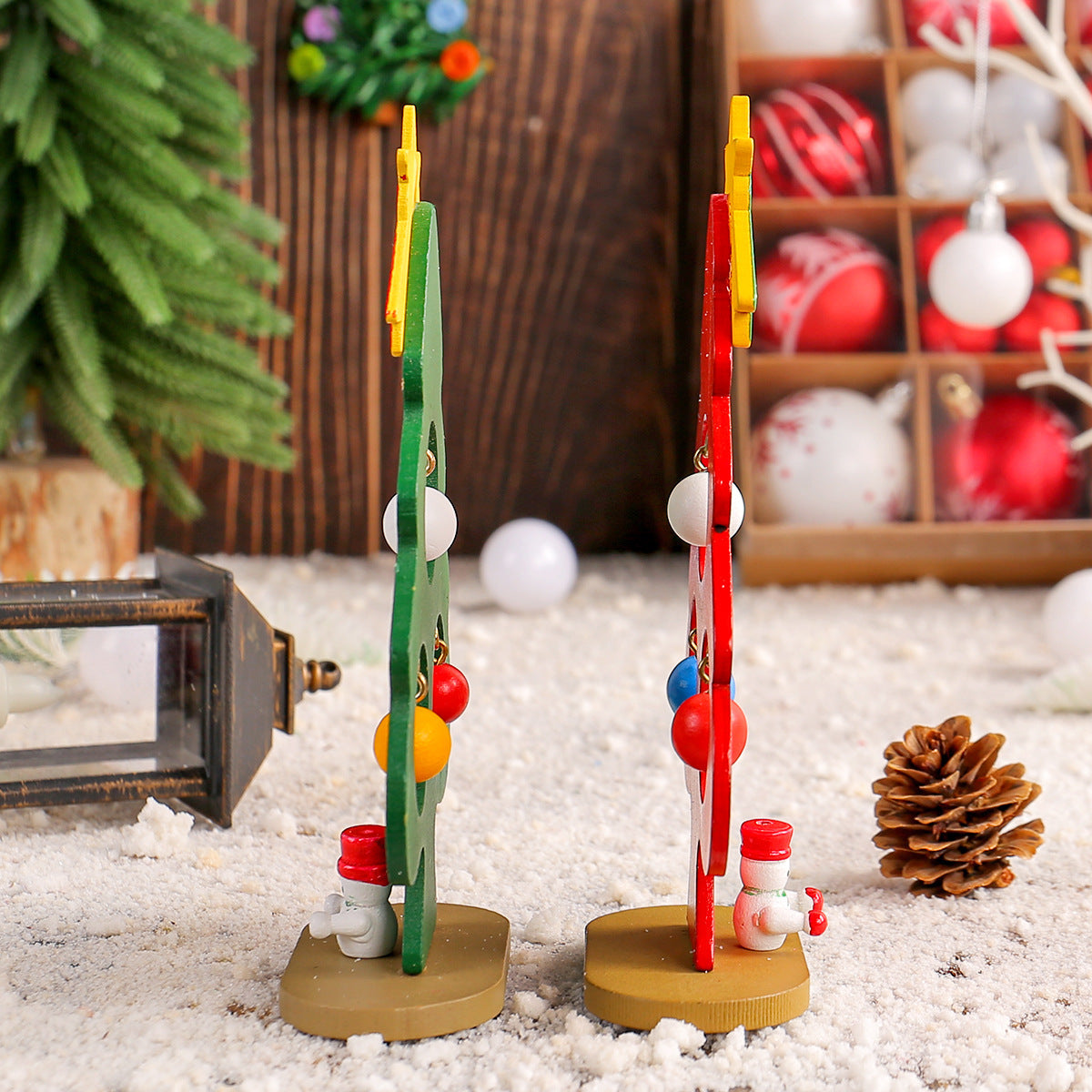 Wooden Christmas Tree Ornament for Kids DIY Holiday Fun
