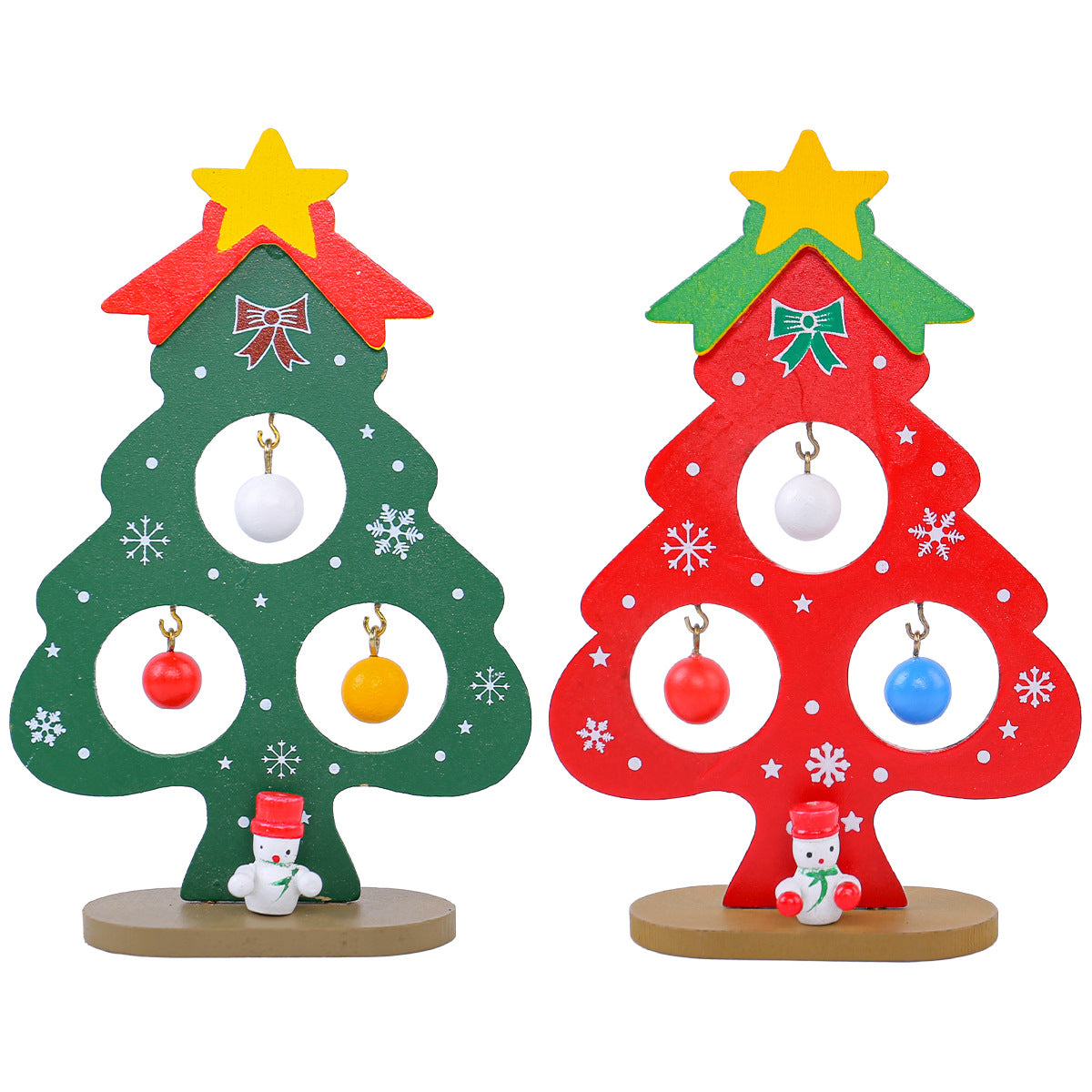 Wooden Christmas Tree Ornament for Kids DIY Holiday Fun