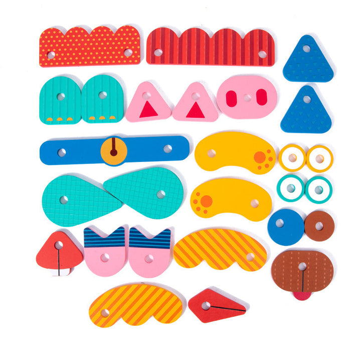 Wooden Animal Puzzle Toy for Creative Screen-Free Play
