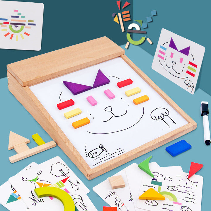 Magnetic Drawing Board & Puzzle Toy for Creative Play