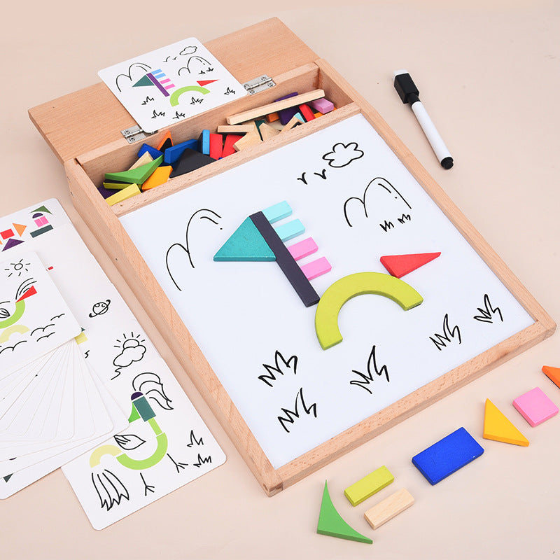 Magnetic Drawing Board & Puzzle Toy for Creative Play