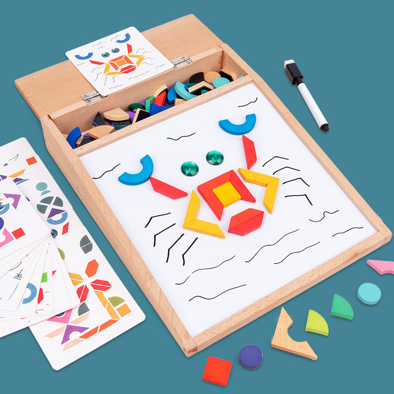 Magnetic Drawing Board & Puzzle Toy for Creative Play