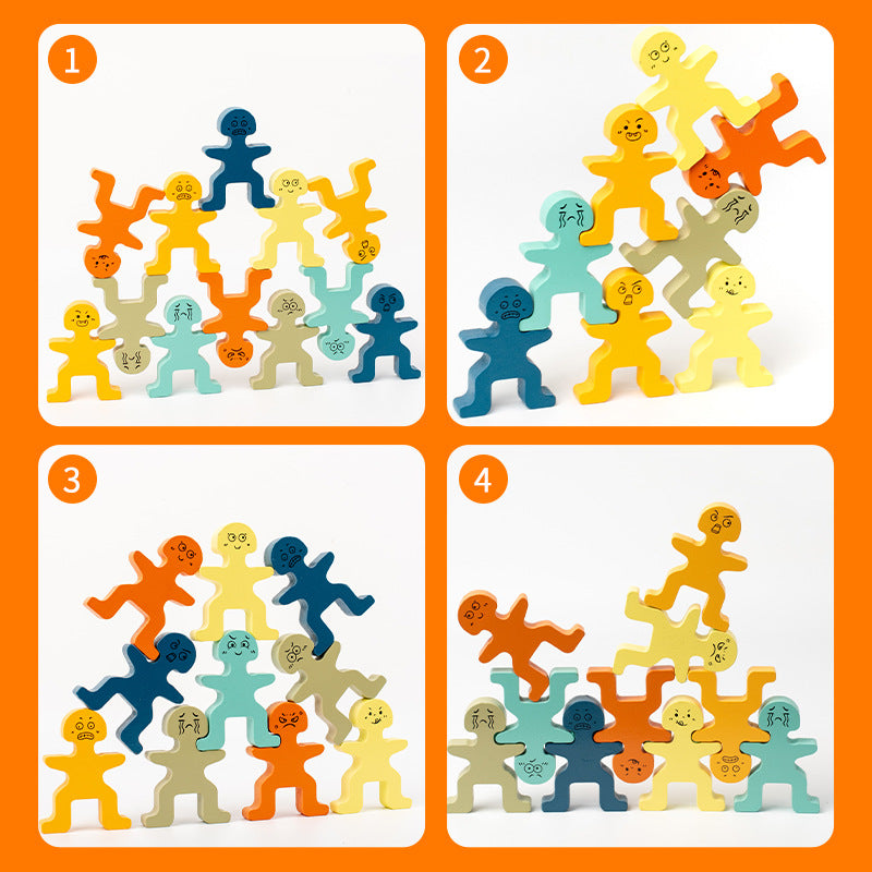 Wooden Balance Stacking Puzzle Toy for Early Learning