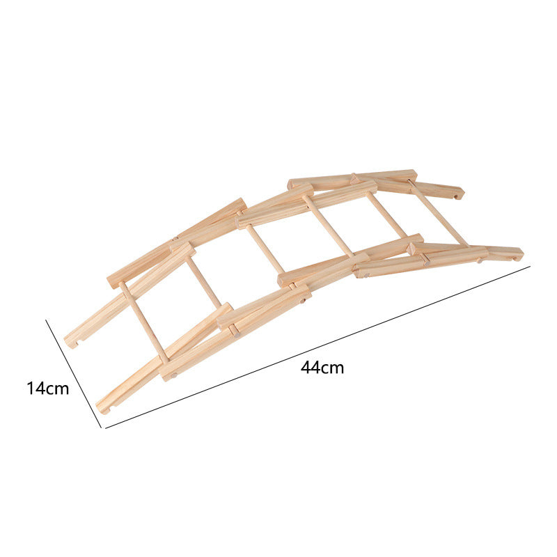 Wooden Bailey Bridge Puzzle for Hands-On STEM Play