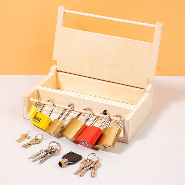 Montessori Locking Toy Box for Fine-Motor Learning
