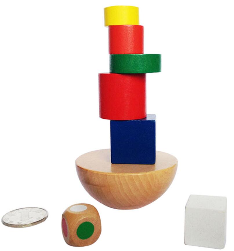 Wooden Balancing Blocks for Hands-On Learning Play